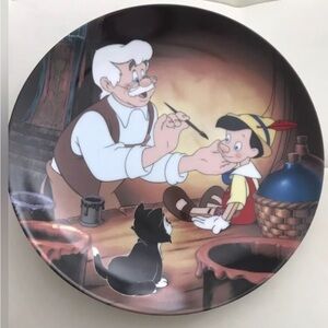 Knowles Disney Geppetto Creates Pinocchio Plate